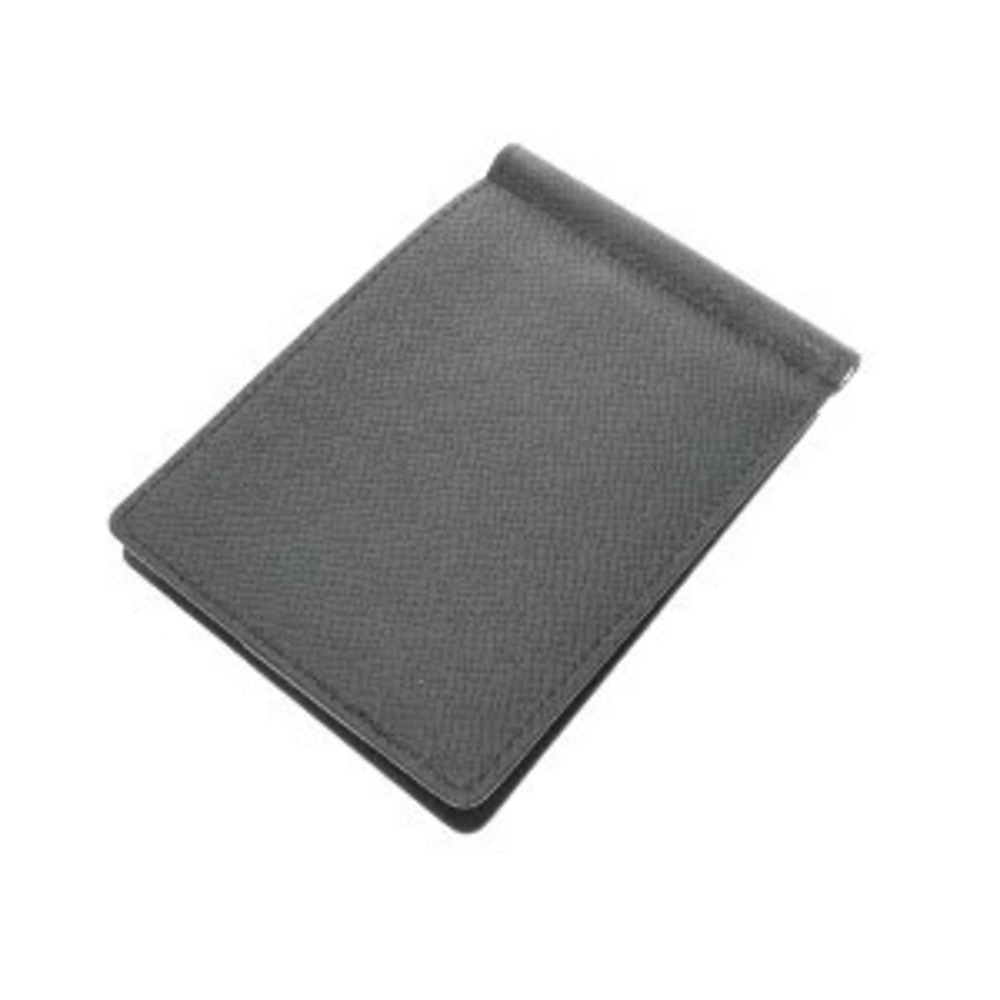 Louis Vuitton Pince Leather Portefeuille Billfold Taiga Ardoise Black